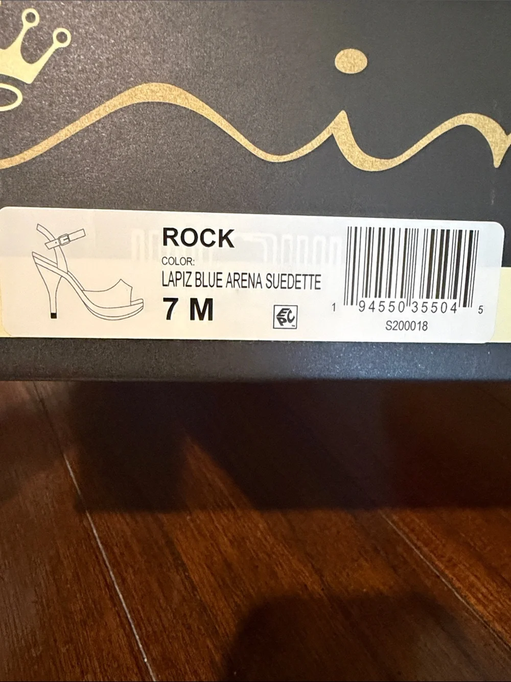 Nina rock blue shoe size 7